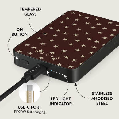 Išorinė baterija Magsafe Wonderland Gunmetal BURGA 5000mAh 4