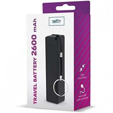 Išorinė baterija SETTY 2600mAh 2