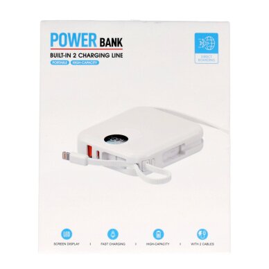 Išorinė baterija white ISTYLE 10.000mAh 22.5W USB + Type-C IS-DX457F 1