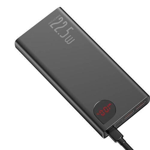 Išorinė baterija LiPo BASEUS ADAMAN black 20000mAh 22.5W 2xUSB + TYPE-C PPAD070101 Išorinė baterija LiPo BASEUS ADAMAN black 20000mAh 22.5W 2xUSB + TYPE-C PPAD070101