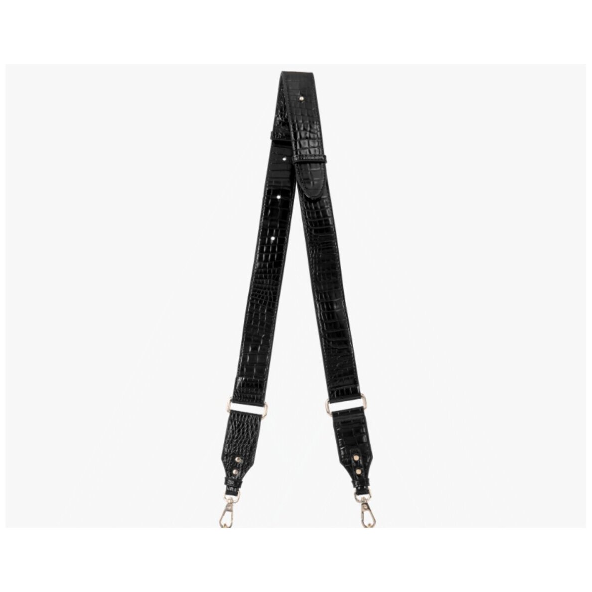 Jet Black Croco Strap iDeal Of Sweden