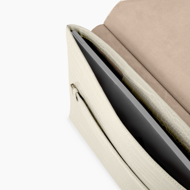 June iDeal Of Sweden Laptop Sleeve 16 Creame Beige Croco 3