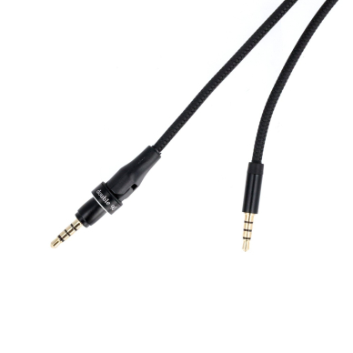 Juodas AUX laidas 90° 1.2M M2-0752