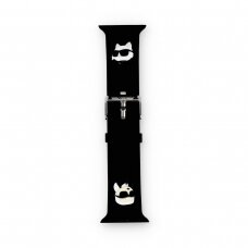 KARL LAGERFELD apyrankė Black Apple Watch 38/40/41/42 mm