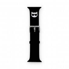 KARL LAGERFELD apyrankė Black Apple Watch 42/44/45/46/49 mm