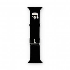 KARL LAGERFELD apyrankė Black Apple Watch 42/44/45/46/49 mm