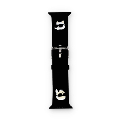 KARL LAGERFELD apyrankė Black Apple Watch 38/40/41/42 mm