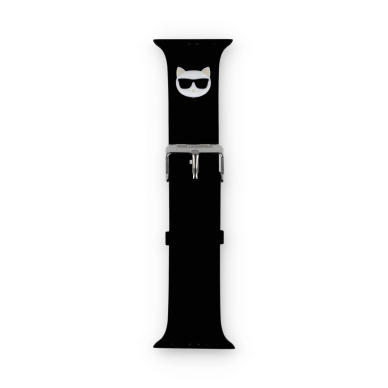 KARL LAGERFELD apyrankė Black Apple Watch 42/44/45/46/49 mm