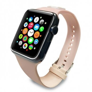 KARL LAGERFELD apyrankė Pink Apple Watch 38/40/41/42 mm 2