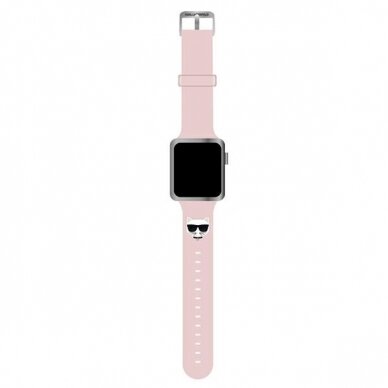 KARL LAGERFELD apyrankė Pink Apple Watch 38/40/41/42 mm