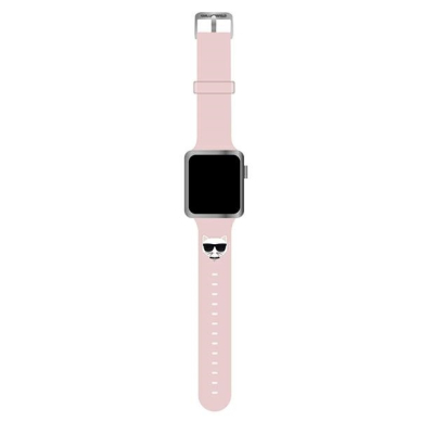 KARL LAGERFELD apyrankė Pink Apple Watch 42/44/45/46/49 mm