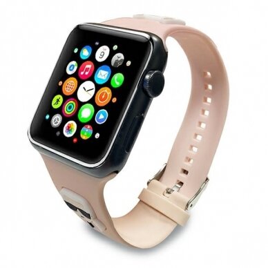 KARL LAGERFELD apyrankė Pink Apple Watch 42/44/45/46/49 mm 2