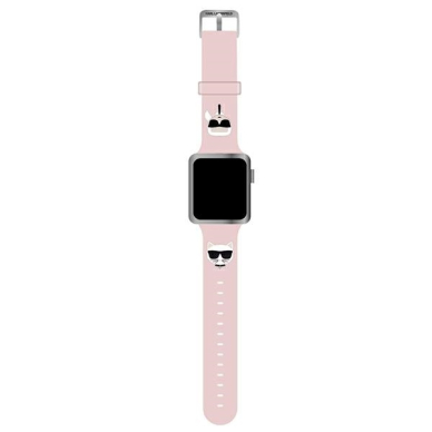 KARL LAGERFELD apyrankė Pink Apple Watch 42/44/45/46/49 mm