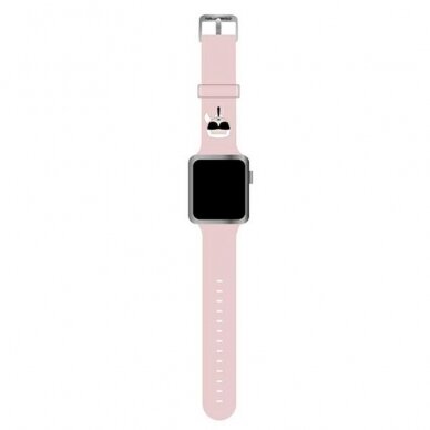 KARL LAGERFELD apyrankė Light Pink Apple Watch 42/44/45/46/49 mm