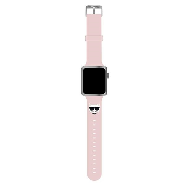 KARL LAGERFELD apyrankė Pink Apple Watch 42/44/45/46/49 mm