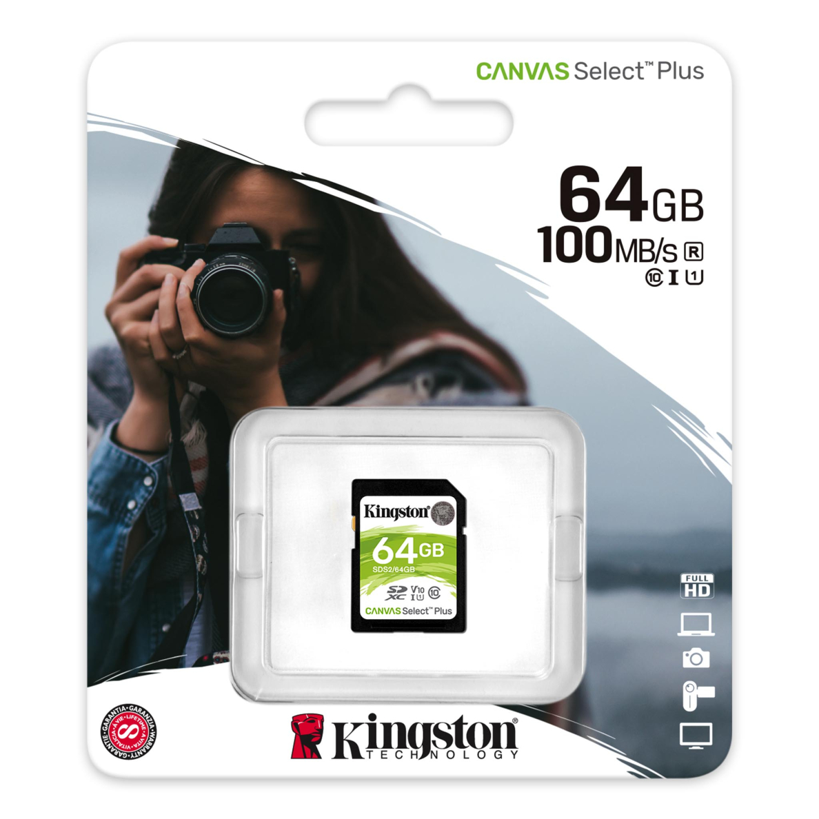 KINGSTON 64GB SDXC Canvas Select Plus 1