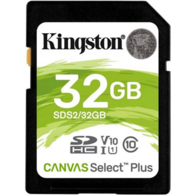 KINGSTON 32GB SDHC Canvas Select Plus