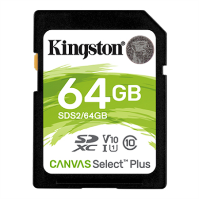 KINGSTON 64GB SDXC Canvas Select Plus
