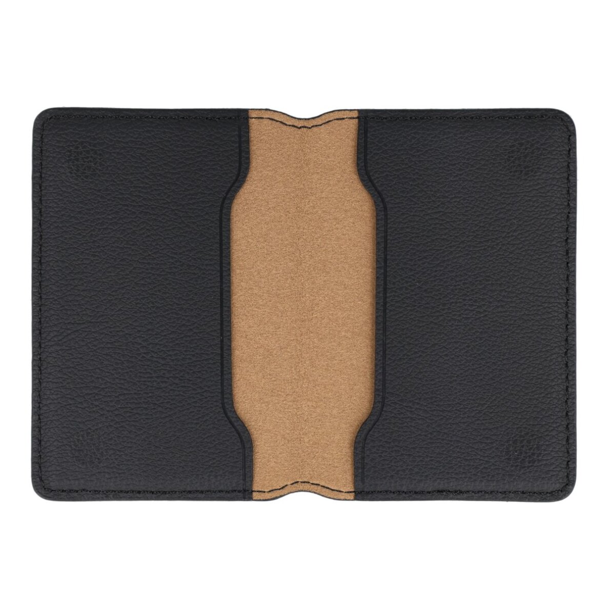 Klijuojama įmautė kortelėms PU Leather Stand black 1