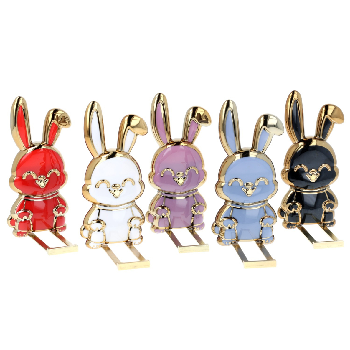 Klijuojamas telefono laikiklis - stovelis grey blue RABBIT 2