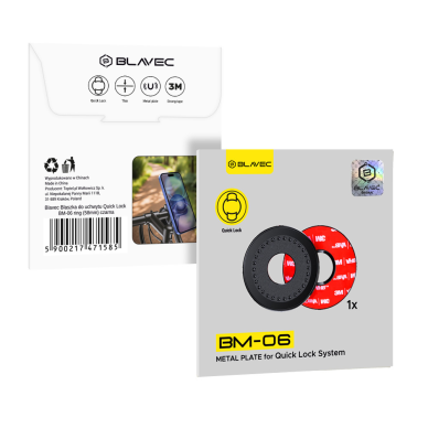 Klijuojamas MagSafe žiedas black BLAVEC laikikliams su Quick Lock 2 Klijuojamas MagSafe žiedas black BLAVEC laikikliams su Quick Lock 2