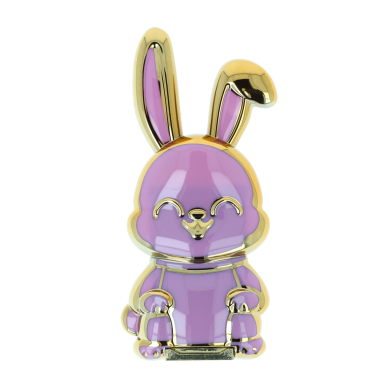 Klijuojamas telefono laikiklis - stovelis purple RABBIT