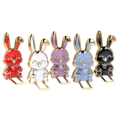 Klijuojamas telefono laikiklis - stovelis red RABBIT 1