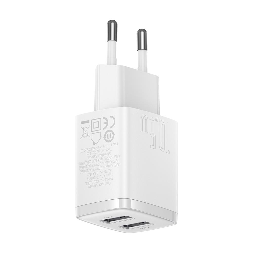 Kroviklis buitinis 2xUSB 10.5W Baseus CCXJ010202 white 3
