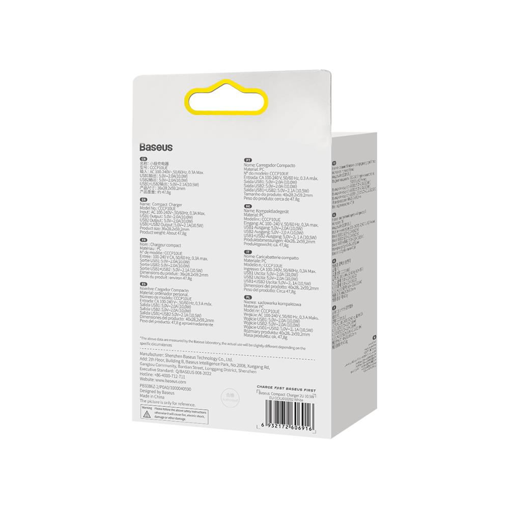 Kroviklis buitinis 2xUSB 10.5W Baseus CCXJ010202 white 6