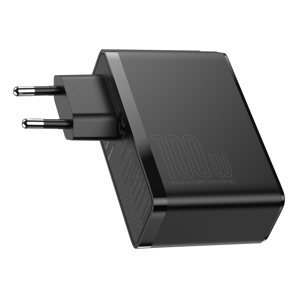 Kroviklis buitinis BASEUS PD 2xUSB+ 2xUSB-C QC4 3.0 100W black 3