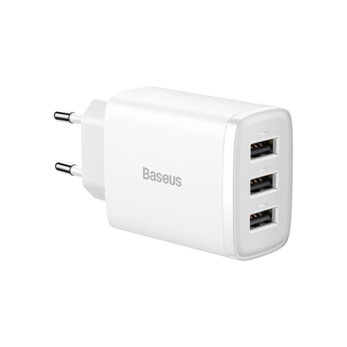 Kroviklis buitinis 3xUSB 17W Baseus CCXJ020102 white Kroviklis buitinis 3xUSB 17W Baseus CCXJ020102 white