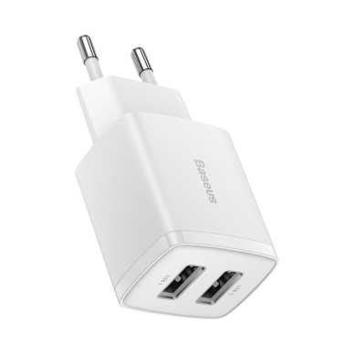 Kroviklis buitinis 2xUSB 10.5W Baseus CCXJ010202 white 2