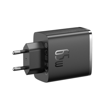 Kroviklis buitinis 2XUSB Type-C + USB 65W 3A Baseus black 3