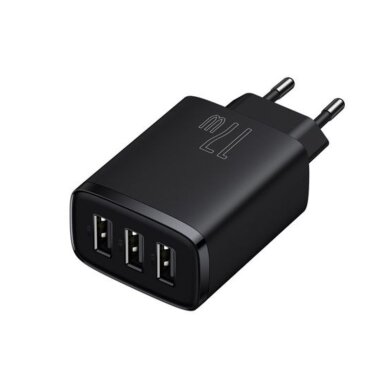 Kroviklis buitinis 3xUSB 17W Baseus CCXJ020101 black 3