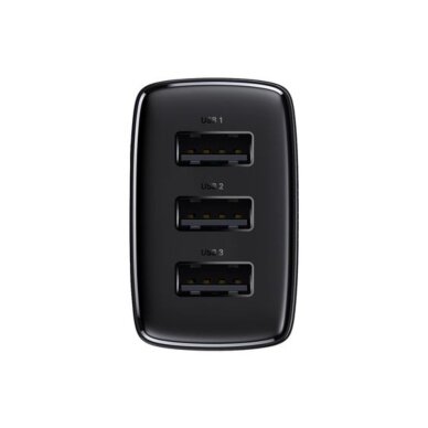 Kroviklis buitinis 3xUSB 17W Baseus CCXJ020101 black 2