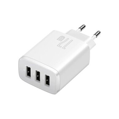 Kroviklis buitinis 3xUSB 17W Baseus CCXJ020102 white 1