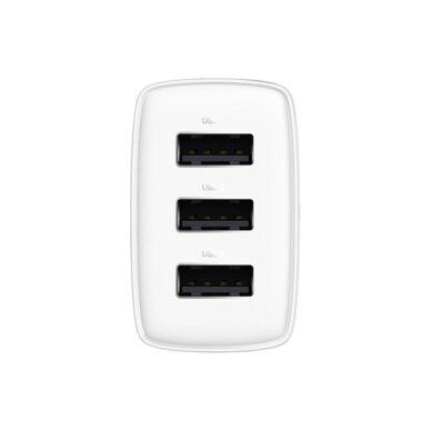 Kroviklis buitinis 3xUSB 17W Baseus CCXJ020102 white 3