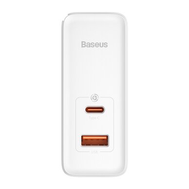 Kroviklis buitinis BASEUS GaN5 Pro PD 100W QC4 3.0 USB + Type-C white BRA012294 5