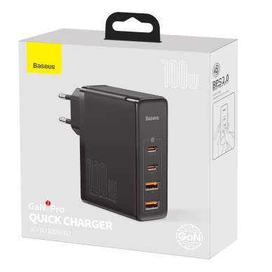 Kroviklis buitinis BASEUS PD 2xUSB+ 2xUSB-C QC4 3.0 100W black 7