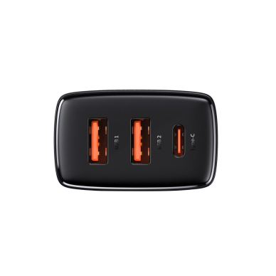 Kroviklis buitinis PD 2XUSB + Type C 30W 3A Baseus CCXJ-E01 juodas 2