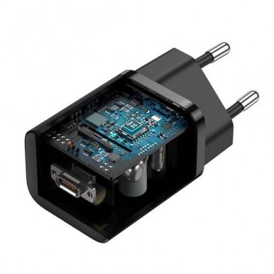 Kroviklis buitinis PD Super Si 25W 3A Baseus CCSP020101 black 3
