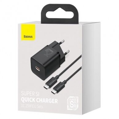 Kroviklis buitinis PD Super Si 25W 3A Baseus CCSP020101 black 4