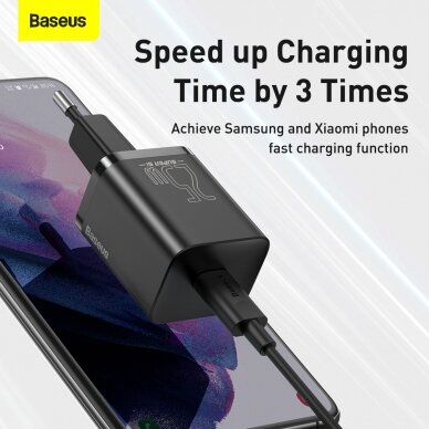 Kroviklis buitinis PD Super Si 25W 3A Baseus TZCCSUP-L01 juodas 13