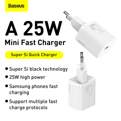 Kroviklis buitinis PD Super Si 25W 3A Baseus TZCCSUP-L02 white 11