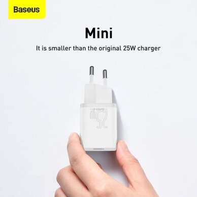 Kroviklis buitinis PD Super Si 25W 3A Baseus TZCCSUP-L02 white 16