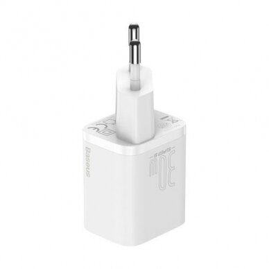 Kroviklis buitinis PD Super Si 30W 3A Baseus CCSUP-J02 white 2