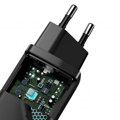 Kroviklis buitinis USB + Type C 65W 3A Baseus CCGAN2L-B01 black 4