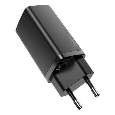 Kroviklis buitinis USB + Type C 65W 3A Baseus CCGAN2L-B01 black 1