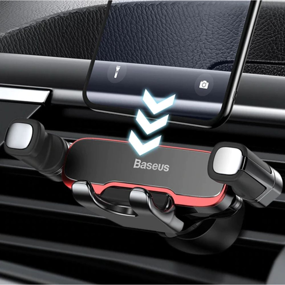 Laikiklis BASEUS GRAVITY tvirtinamas į groteles SUYL-HU01 5 Laikiklis BASEUS GRAVITY tvirtinamas į groteles SUYL-HU01 5