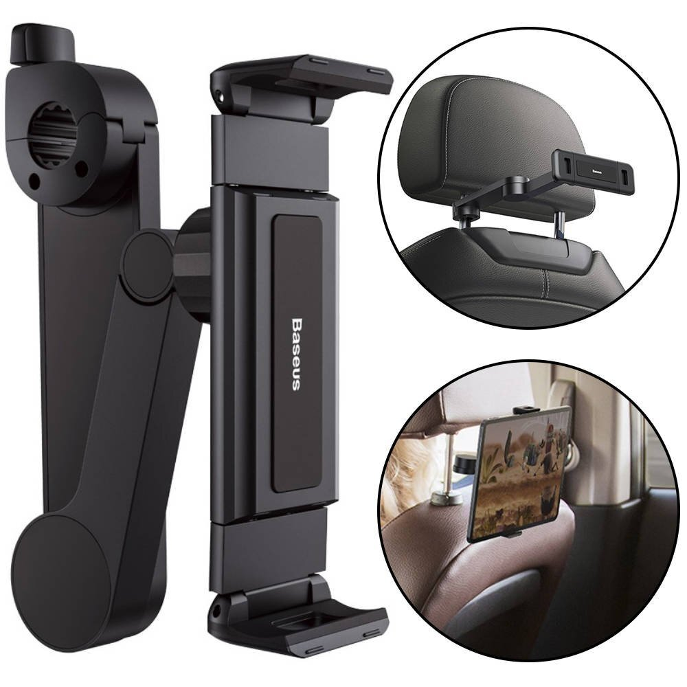 Laikiklis BASEUS Lazy Bracket planšetui tvirtinamas ant sėdynės SULR-A01 1 Laikiklis BASEUS Lazy Bracket planšetui tvirtinamas ant sėdynės SULR-A01 1